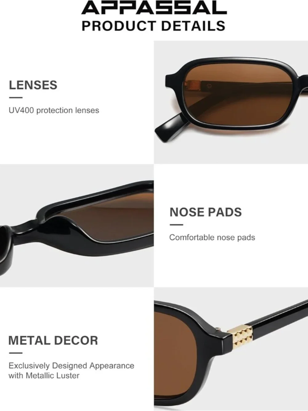 Unique Small Rectangular Retro Sunglasses for Women - Perfect for Every Occasion